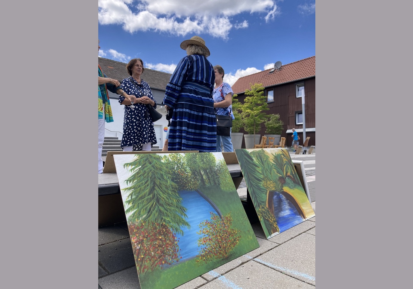 Vernissage auf dem Bachtrompeterplatz